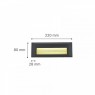Mono LED 3W 3CCT Outdoor Wall Lamp Anthracite D:22cmx2.8cm (80201740)